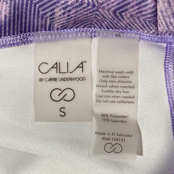 Calia by Carrie Underwood Leggings S Stay The Path Purple Pink Tie Dye Yoga - Picture 9 of 9
